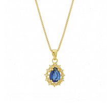 Load image into Gallery viewer, Blue Sapphire necklace

