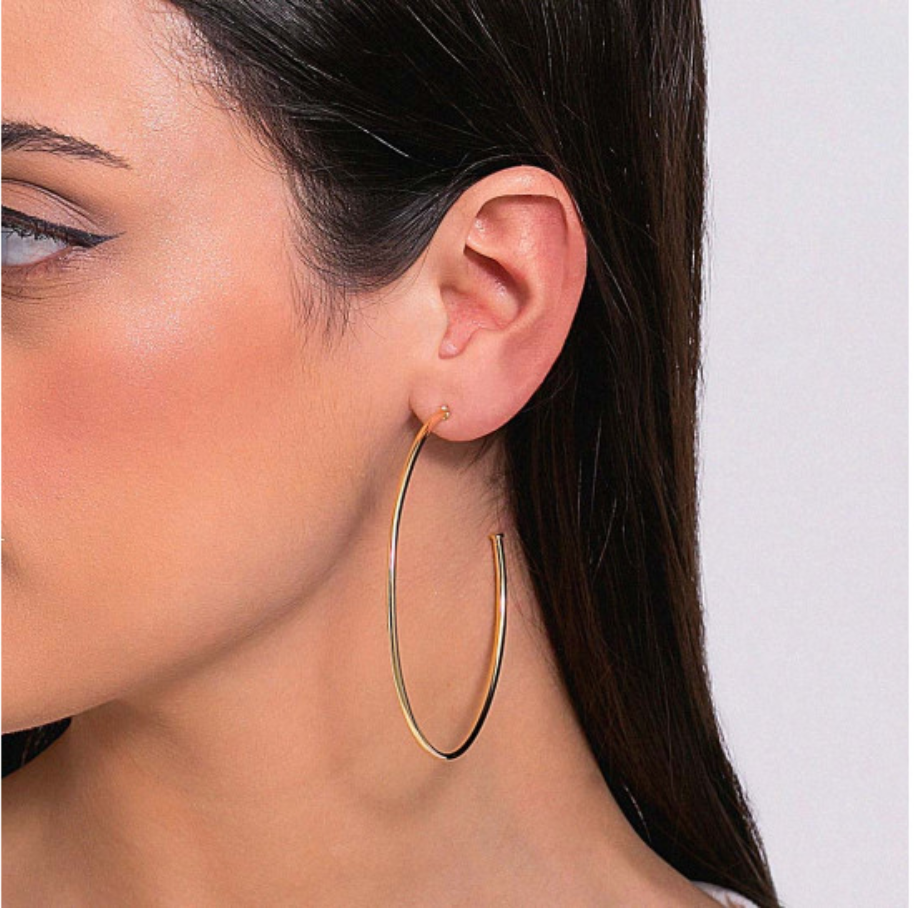 2.75'' Grace hoops earrings