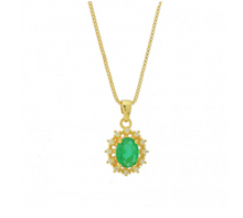 Load image into Gallery viewer, Green Emerald Necklace
