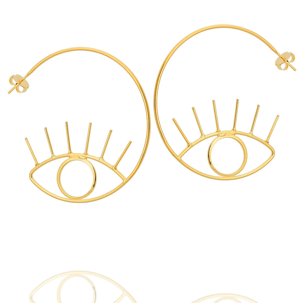 Greek Eye Hoops