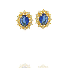 Load image into Gallery viewer, Blue Stone Earrings
