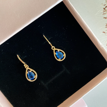 Load image into Gallery viewer, Blue Sapphire Earrings
